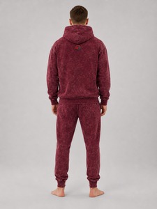 Ensemble de survêtement délavé à l'acide pour homme, deux pièces : sweat-shirt et pantalon de jogging, confortable, décontracté, pour le quotidien, vêtements de sport de haute qualité - Product Image 4