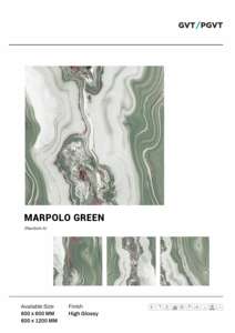 Azulejos de porcelana premium de alto brillo con reverso resistente de 60x60cm 600x600mm 24x24 para espacios de lujo en pisos y paredes interiores. - Product Image 2