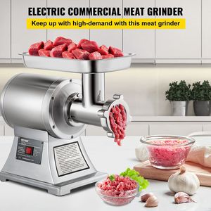 Tritacarne Commerciale in Acciaio Inossidabile da 450 libbre con Lama e Piastra, Insaccatrice per Salsicce, Conforme FDA - Product Image 2