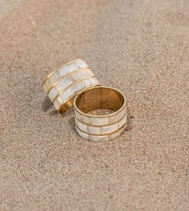 Best Selling Design Brass MOP Napkin Ring Metal Napkin Ring With MOP Inlay Stainless steel Napkin Ring At direct selling Price - Product Image 2