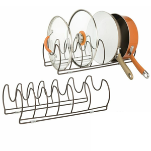 Organizador de Utensilios de Cocina de Alambre Metálico Ecológico de Estilo Moderno, Estante de Almacenamiento para Sartenes, Tapa de Sartén, Soporte para Tapas de Ollas, Estantes para Gabinetes de Cocina - Product Image 5