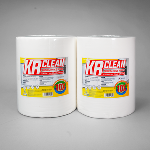 Lingettes non tissées Krclean XK3 blanches de haute qualité du Vietnam, en rouleau, 100/200 feuilles, pour le service alimentaire, qualité export, ODM - Product Image 6