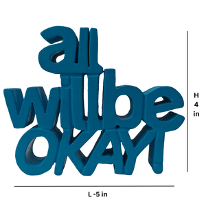 Adorno de Madera 'Todo Va a Estar Bien', Decoración Estética para Mesa, Ideal para Decoración de Escritorio en Casa o Oficina, Decoración Original para Habitación - Product Image 6