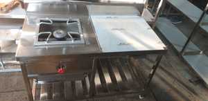 Cuisinière à gaz commerciale en acier inoxydable SS 304, brûleur en fonte robuste pour cuisine de restaurant - Product Image 2