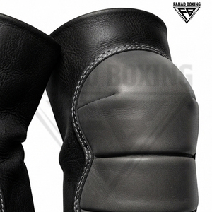 Buen Proveedor, Nuevo Producto, Servicio OEM ODM, Protectores de Rodilla de Cuero Genuino Negro y Gris, Acolchados, Último Modelo - Product Image 4