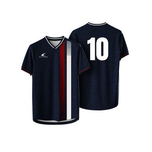 Camiseta Deportiva Transpirable con Estampado por Sublimación, Uniforme de Fútbol con Cuello Redondo, Jersey de Fútbol Retro Personalizado con Nombre del Equipo, Anti-U - Product Image 5