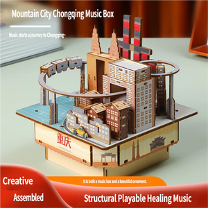 Nouveaux Cadeaux Artisanaux DIY Tendance pour Adultes, Boîtes à Musique Transfrontalières Amusantes, Puzzles Éducatifs, Jouets Anti-Stress, Miniatures de Haute Qualité - Product Image 2