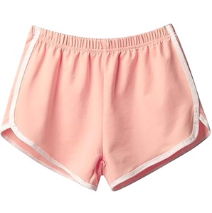 Shorts Casuales para Mujer, Transpirables, de Secado Rápido, 100% Algodón, Tejido de Punto, Cintura Media Elástica con Cordón, Bolsillos, Estampado Digital, Encaje, Color Sólido - Product Image 6