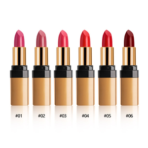 ลิปสติกเนื้อกำมะหยี่ 6 เฉดสี ติดทนนาน ให้ความชุ่มชื้น สีสวยแบบซาติน พร้อมกล่องสีทองสุดหรู - Product Image 2
