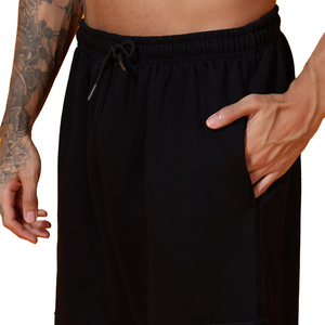 Conjunto Deportivo 2 en 1 para Hombre, con Capucha, Negro, Transpirable, Ligero, 100% Algodón, Lavado Ácido, Cierre con Cordón, Manga Larga, Casual - Product Image 6