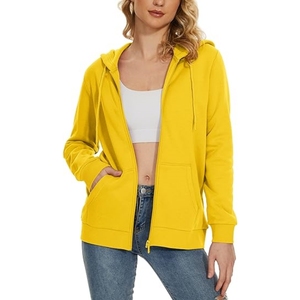 <b>Women's</b> Fleece Lined <b>Zip</b> <b>up</b> Hoodies Casual <b>Jacket</b> With Hood Athletic Work Out Full <b>Zip</b> Pockets Sweatshirt Custom <b>Women</b> Hoodie - Product Image 3