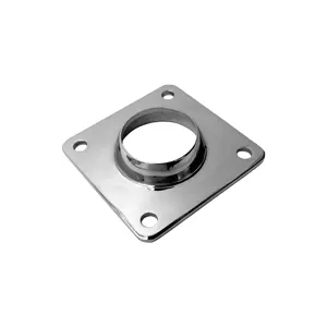 Stainless Steel Short Dome Neck Square Base Flange