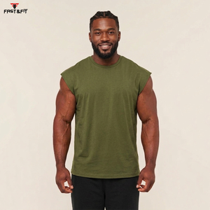 New Fashion Solid Sleeveless <b>Sports</b> Knitted Casual Gym Workout Customizable Men <b>Tank</b> <b>Top</b> with Quick Dry Feature Made Pakistan - Product Image 3