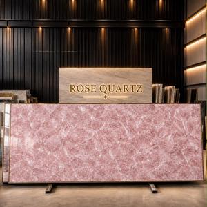 Panel de Ágata Rosa Translúcida de Lujo Vardhmaan, Panel de Piedra Preciosa Retroiluminado, Resistente al Agua, Diseño Moderno, 1 Año de Garantía, para Sala de Estar - Product Image 3