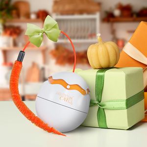 Blanco rotación de 360 grados cierre automático Spinner gato juguete resistente ABS plástico movimiento interactivo juguete para gatos de interior gatitos - Product Image 5