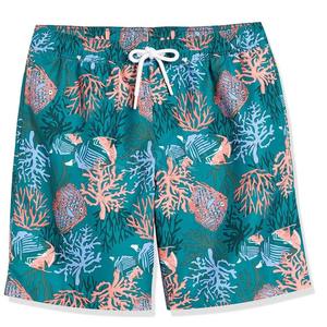 Shorts de plage décontractés pour hommes, écologiques, à taille élastique, 100% coton, séchage rapide, respirants, pour les vacances d'été, shorts de loisirs - Product Image 1