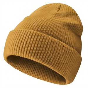 Gorro de Punto Acrílico Elástico con Logo Personalizado al por Mayor, Unisex, Color Sólido, con Puño, Cálido para Invierno, Casual para Adultos - Product Image 4