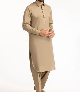 2026 Custom Made OEM High Quality Quick Dry Reversible All Seasons Ethnic Cotton <b>Shalwar</b> <b>Kameez</b> <b>Men</b> Blank Afghan Suit Party - Product Image 2