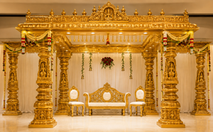 ผ้าใยไผ่มีลักษณะเป็นไม้ที่น่าทึ่งสำหรับงานแต่งงานงานแต่งงานของชาวอินเดียเป็นวงกลมความฝันของชาวฮินดูงานแต่งงานของชาวออสเตรเลีย - Product Image 5