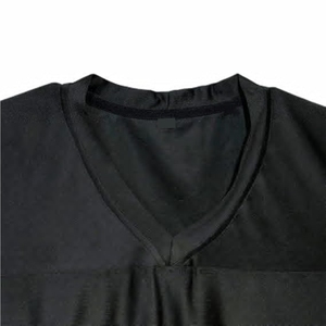 เสื้อรักบี้ผู้ชายสีดำ คอวี แขนสั้น ผ้าโพลีเอสเตอร์ ระบายเหงื่อได้ดี ทรงปกติ ใส่ได้ทุกฤดู ผ้าตาข่าย สำหรับเล่นกีฬา - Product Image 4