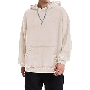 Sweat à capuche pour homme en coton polaire tricoté, coupe-vent, respirant, écologique, avec impression numérique personnalisée et broderie - Product Image 6