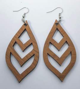 Accesorios de Alta Calidad para Mujer, Pendientes de Madera con Diseño Único, para Recepción, Diseño de Lujo al Mejor Precio, Tesoros Artesanales de la India - Product Image 1