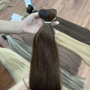 Extensions de cheveux humains vietnamiens de qualité supérieure, tissage double machine, prêtes à être expédiées, ondulées naturelles, prêtes à être expédiées - Product Image 2