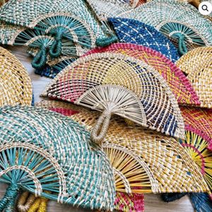 Éventail en jonc de mer fait main de haute qualité, modèle 2026, idéal pour le refroidissement et la décoration intérieure, cadeau de mariage ou de fête – Choix Populaire - Product Image 5