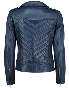 Veste de moto en cuir d'agneau véritable pour femme, personnalisée, style vintage tendance, teinte, épaisse, de haute qualité, best-seller - Product Image 6