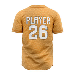 Customized Men's Button <b>Down</b> Baseball Jerseys Custom Sublimated Design Half Sleeve Breathable Polyester Baseball Wear - Product Image 3