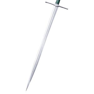 Couteau de combat à lame droite en acier, épaisseur de qualité industrielle, manche en cuir, lame unique non réglable - Product Image 5
