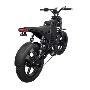 Vélo de ville et de montagne électrique au lithium de 20 pouces, 7 vitesses, moyeu arrière sans balais, 48V 15Ah, suspension avant en acier, double suspension - Product Image 4