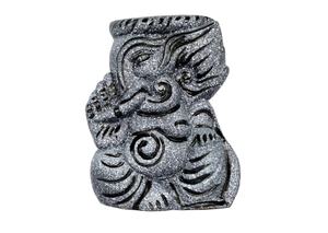 Jarrón de Mesa y Ídolo Decorativo de Arcilla Hecho a Mano con Diseño Art Deco del Dios Ganesha para Bodas, Cumpleaños y Diwali (Diseño Vertical) - Product Image 2