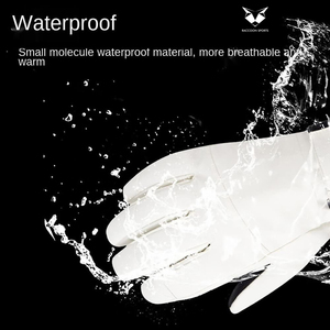 White And Black Contrast Color New Arrival Premium Quality New Trendy Adult Wear Heated Waterproof Breathable <b>Ski</b> <b>Gloves</b> - Product Image 3