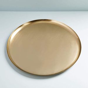 Handmade <b>Copper</b> Decorative Serving Platter Hammered Brass Finish Tray for Home Hotel Restaurant <b>Table</b> Decoration - Product Image 5