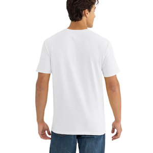 T-shirt en coton lavé doux blanc 3600SW pour femmes et hommes, en coton peigné, à manches courtes, respirant, col décontracté, vente en gros - Product Image 2