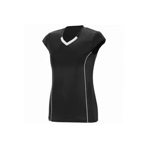 Men's Black V-<b>Neck</b> Short Sleeve Straight Fit <b>Light</b> Wash Button Closure Casual Cotton Sports Top Summer - Product Image 1