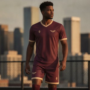 Conjunto de Camisetas de Fútbol Personalizadas con Impresión por Transferencia de Calor, Uniforme de Fútbol al por Mayor OEM, Kit de Entrenamiento para Clubes y Equipos, Nombre del Equipo y Letras - Product Image 5