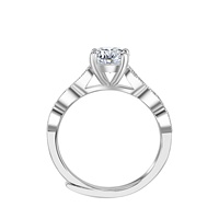 Nouveau laboratoire formulé innovant créé bijoux en diamant Moissanite véritable bague de fiançailles en argent 925 bijoux de destin