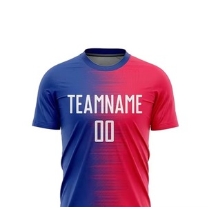 เสื้อฟุตบอลทีมพิมพ์โลโก้ฟรี ราคาถูก ชุดกีฬาสโมสร ดีไซน์เสื้อฟุตบอลล่าสุด ชุดกีฬา โพลีเอสเตอร์ 100% - Product Image 4