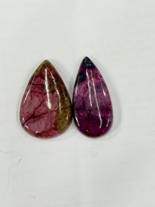 Lote de 10 Piezas de Cabujones de Tulita Rosa Natural en Forma de Pera, 57g, Proveedor Mayorista de Gemas a Granel para Compradores de China - Product Image 2