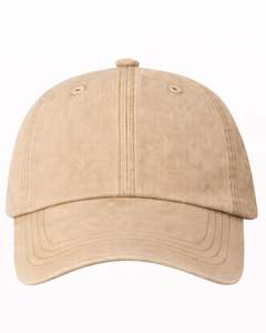 Casquette de baseball en coton beige sable, unie, réglable, unisexe, décontractée, respirante, confortable, personnalisable, qualité supérieure - Product Image 1