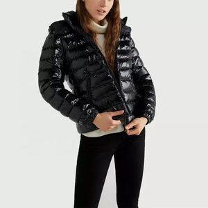 Veste d'hiver matelassée pour femme, épaisse et chaude, avec capuche, imperméable, coupe-vent, décontractée, pour l'extérieur, tendance, OEM - Product Image 2
