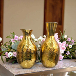 Vase à fleurs élégant et moderne en fibre de verre pour centres de table de mariage, décoration intérieure en gros - Product Image 1