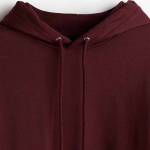 Premium 100% Cotton Fleece Hoodie for Men Loose Fit Pullover hooded with Collar Heavyweight Sweatshirt for Winter - Product Image 5