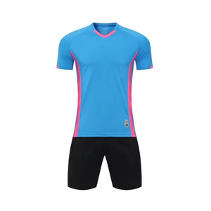 Conjunto de Uniforme de Voleibol Personalizado de Alta Calidad, Camiseta Deportiva con Cuello en V para Hombre, Pantalones Cortos hasta la Rodilla, Conjunto de Uniforme de Verano - Product Image 3