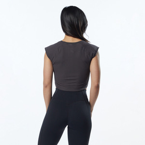 Camiseta Deportiva Corta para Mujer, Transpirable, con Logotipo de Velocity, para Gimnasio, Entrenamiento, Running, sin Mangas - Product Image 2