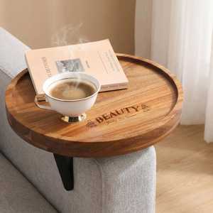 Plateau décoratif en bois pour présentation sur table et comptoir - Product Image 3