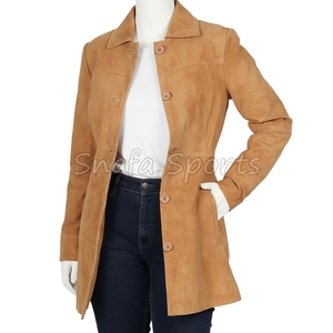 New Vintage Design Ladies <b>Suede</b> Leather <b>Jacket</b> Breathable High Quality Wholesale Price Western <b>Jackets</b> For Sale - Product Image 4