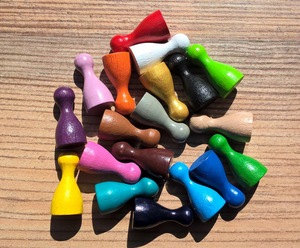 ILAHI's Colored Wooden Pawns Eco-Friendly Antique Design Wooden - Product Image 6